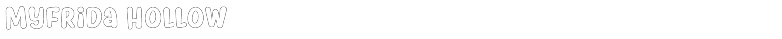 Myfrida font preview